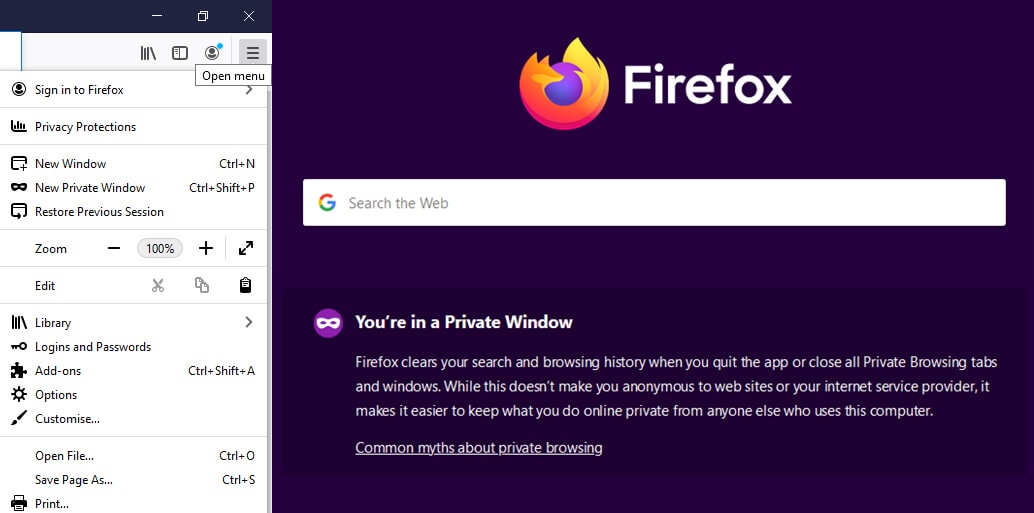 FireFox - Private Mode