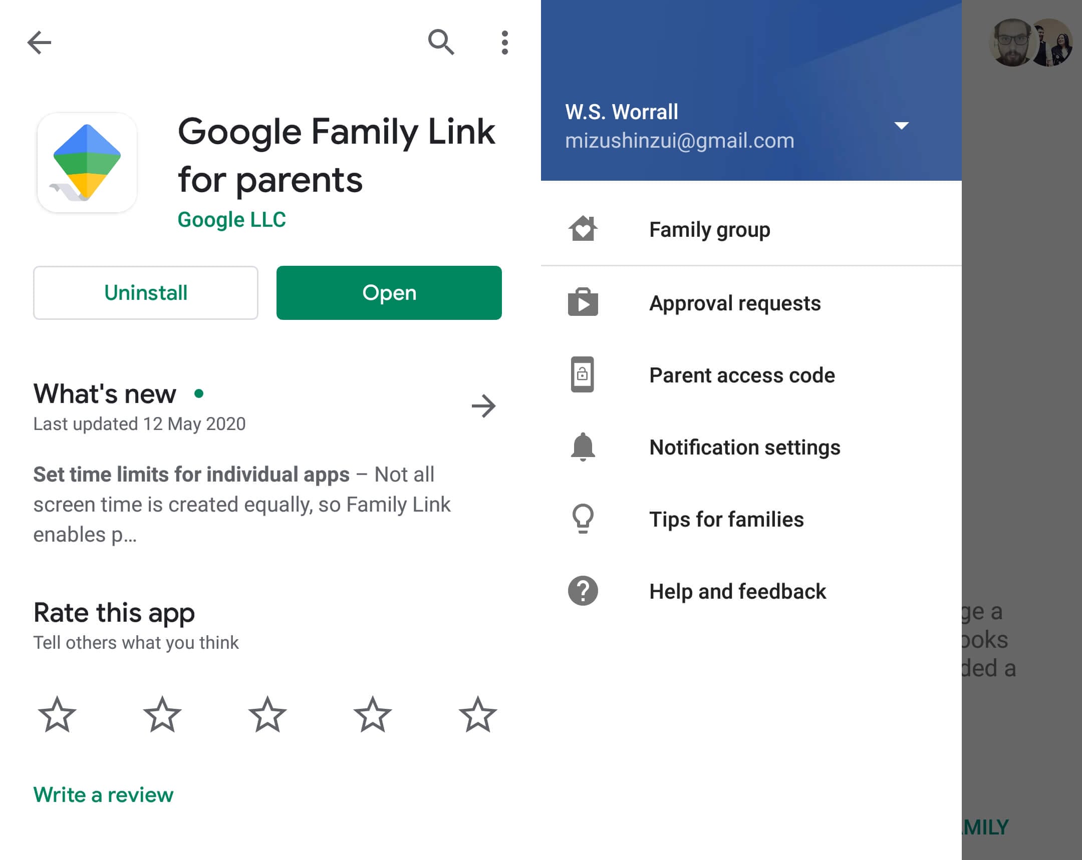 Google - Family Link Parental Controls
