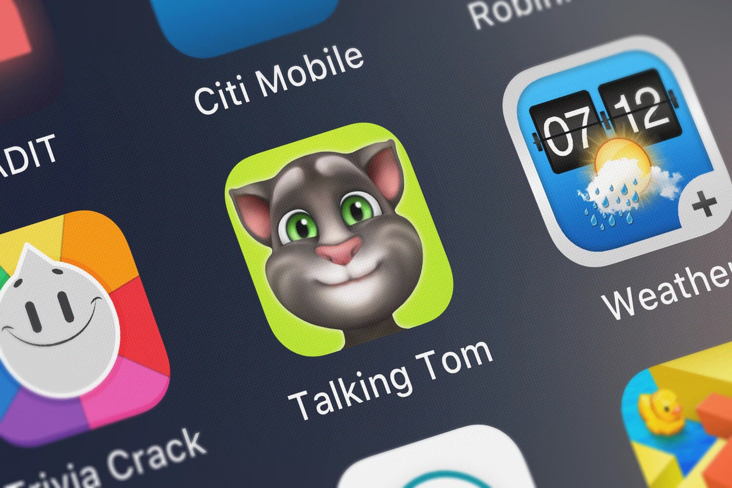 Check out this transparent Talking Tom character Hank Losing