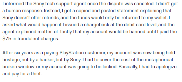 PSN - Sony's Lack of Help