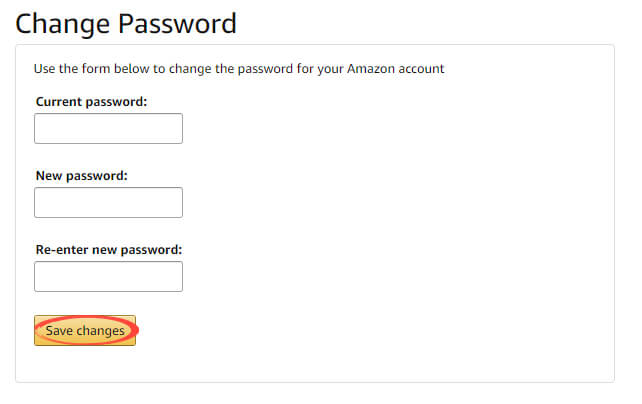 Amazon - Password