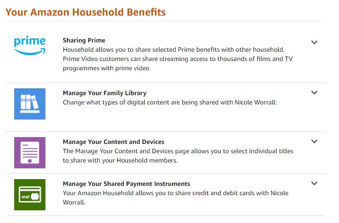 Amazon - Household Sharing