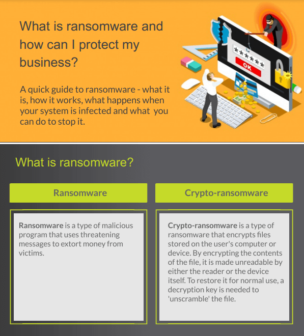 How to protect your business from ransomware infographic