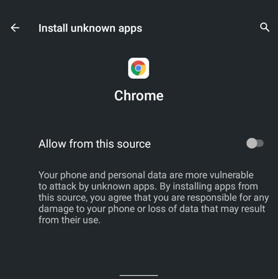 FluBot Virus Protection - Android Third-Party App Settings