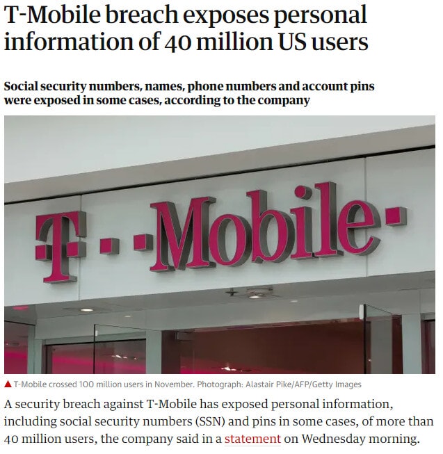 T-Mobile Data Breach - Report